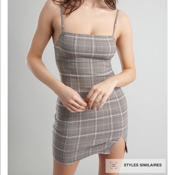 Plaid Mini Dress - Picture 2 of 7